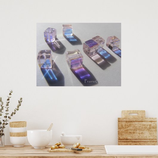 Zonnebloemkralen 4 poster (Keuken)