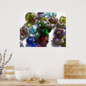 Zonnebloemkralen 6 poster (Keuken)