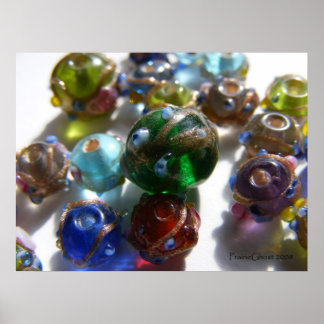 Zonnebloemkralen 6 poster