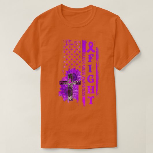 Zonnebloemkruising Oudere Misbruik T-shirt (Design voorkant)