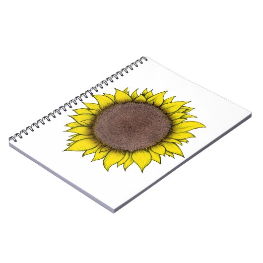 Zonnebloemkunst Notitieboek (Linkerzijde)