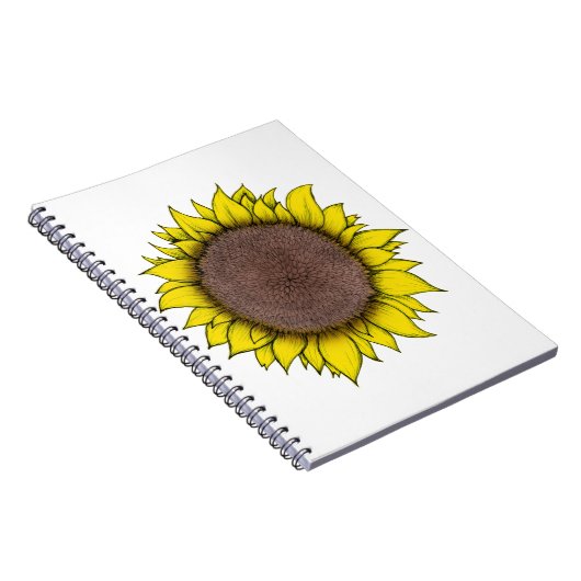 Zonnebloemkunst Notitieboek (Rechterzijde)