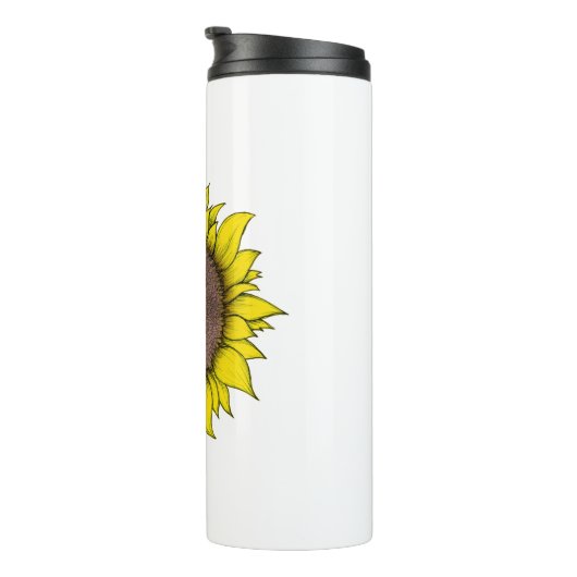 Zonnebloemkunst Thermosbeker (Geroteerd rechts)