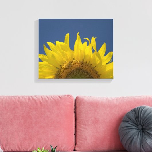 Zonnebloemkweek Canvas Afdruk (Insitu (Woonkamer))