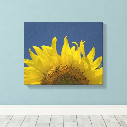 Zonnebloemkweek Canvas Afdruk (Insitu (Houten vloer))