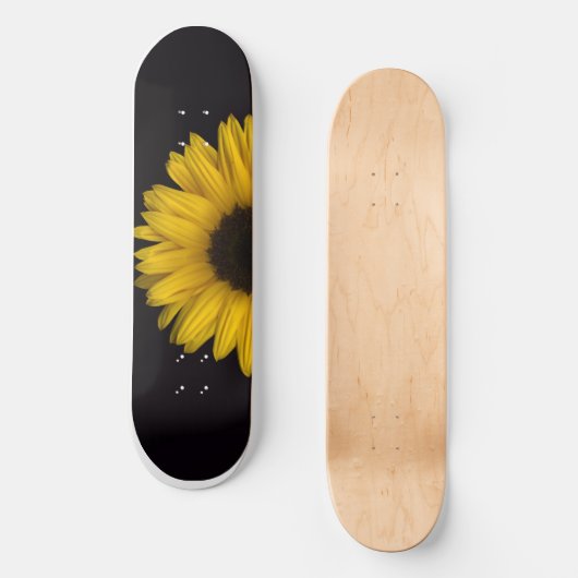 Zonnebloemkweekskateboard Pro Persoonlijk Skateboard (Voorkant)
