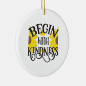 Zonnebloemlade | Begin met de geest Keramisch Ornament (Rechts)