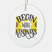 Zonnebloemlade | Begin met de geest Keramisch Ornament (Links)