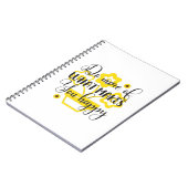 Zonnebloemlade | Doe meer wat u tevreden maakt Notitieboek (Linkerzijde)