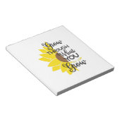 Zonnebloemlade | Door wat je groeit Notitieblok (Schuin)