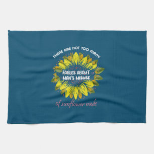 Zonnebloemlade Er zijn geen zonnebloemen Theedoek