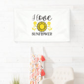 Zonnebloemlade | I Love Sunflower Spandoek (Insitu)