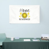 Zonnebloemlade | I Love Sunflower Spandoek (Beurs)