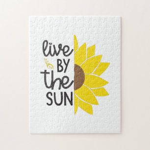 Zonnebloemlade Levend door de zon Legpuzzel