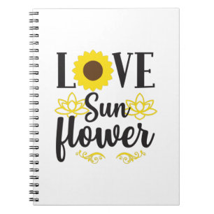 Zonnebloemlade Love Sunflower Notitieboek