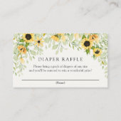 Zonnebloemlade Raffle Enclosure Card Informatiekaartje (Voorkant)