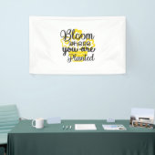Zonnebloemlade | Waar u bent gepland Spandoek (Beurs)