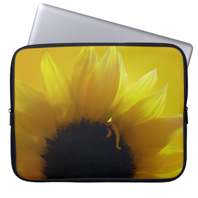 Zonnebloemlaptophoes, Hoesje met zonnebloem Laptop Sleeve (Voorkant)