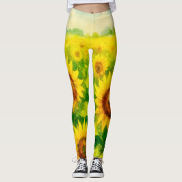 Zonnebloemleggingen Leggings