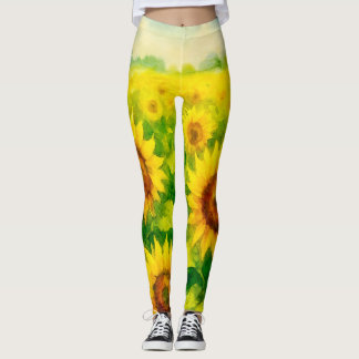 Zonnebloemleggingen Leggings