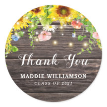 Zonnebloemlichten Barnwood Dank u Afstuderen