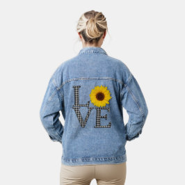 Zonnebloemliefde Denim Jacket