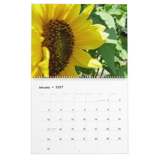 Zonnebloemliefde Kalender (Jan 2027)