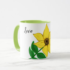 Zonnebloemliefde Mok