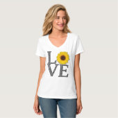 Zonnebloemliefde T-shirt (Voorkant volledig)