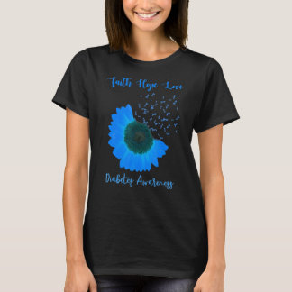 Zonnebloemliefdesdiabetes T-shirt