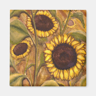 Zonnebloemliefhebber Magnet Cheerful Yellow Gifts