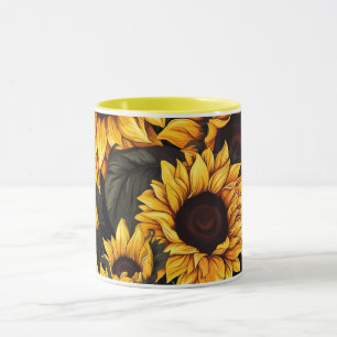 Zonnebloemliefhebbers, Fel keukendecor drinkgerei  Mok