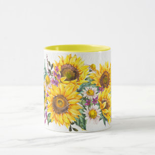 Zonnebloemliefhebbers, Fel Keukendecor Drinkgerei Mok