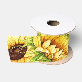 Zonnebloemlint Satijnen Lint