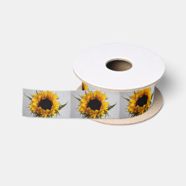 Zonnebloemlint Satijnen Lint