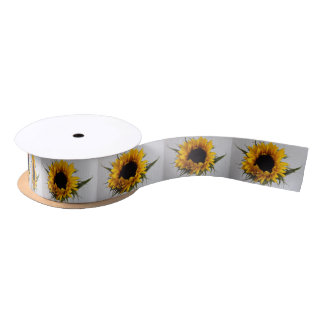 Zonnebloemlint Satijnen Lint