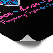 Zonnebloemlint Zwangerschap Babyverlies Bewustzijn Poster (Hoek)