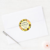Zonnebloemlip Balm Professional Round Sticker (Envelop)