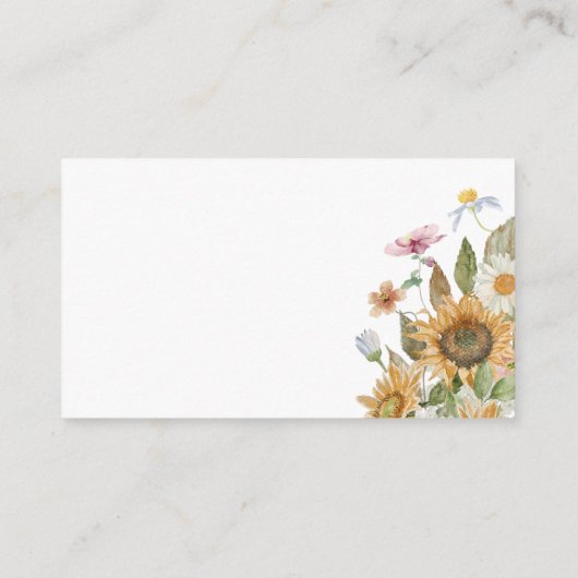 Zonnebloemluier Raffle Informatiekaartje (Achterkant)