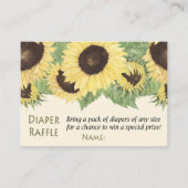 Zonnebloemluier Raffle Tickets (Voorkant)