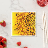 Zonnebloemluiers voor bruiloften en feesten servet (Insitu)