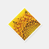 Zonnebloemluiers voor bruiloften en feesten servet (Hoek)