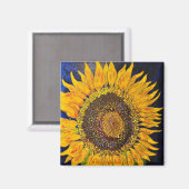 Zonnebloemmagneet Magneet (Voorkant / Achterkant)