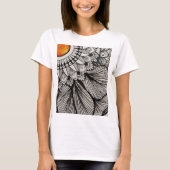 Zonnebloemmandala T-shirt (Voorkant)