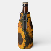 Zonnebloemmandje Flesjeskoeler (Fles Achterkant)