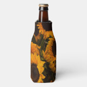 Zonnebloemmandje Flesjeskoeler (Fles Voorkant)