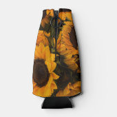 Zonnebloemmandje Flesjeskoeler (Achterkant)