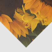 Zonnebloemmandje Tissuepapier (Detail)