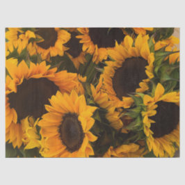 Zonnebloemmandje Tissuepapier