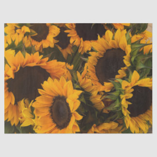 Zonnebloemmandje Tissuepapier